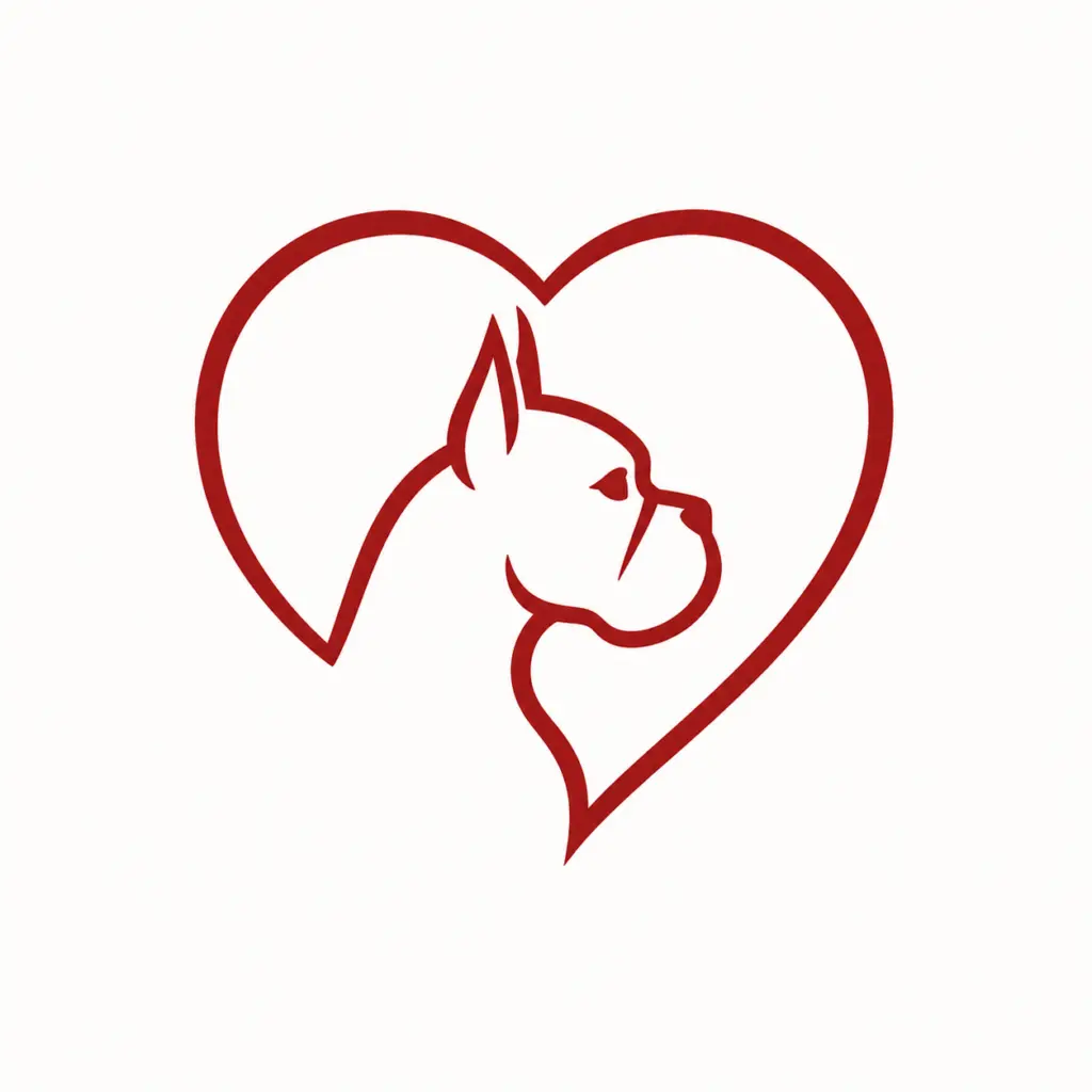 Logo Boksiowo – bokser w sercu