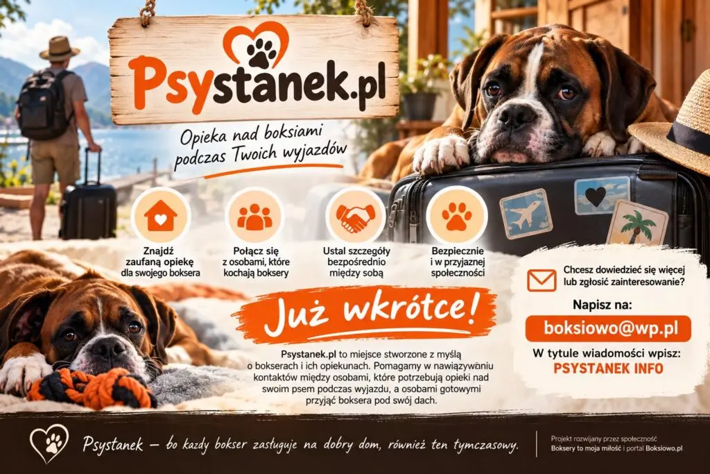 Psystanek.pl – opieka nad boksiami podczas Twoich wyjazdów. Już wkrótce!